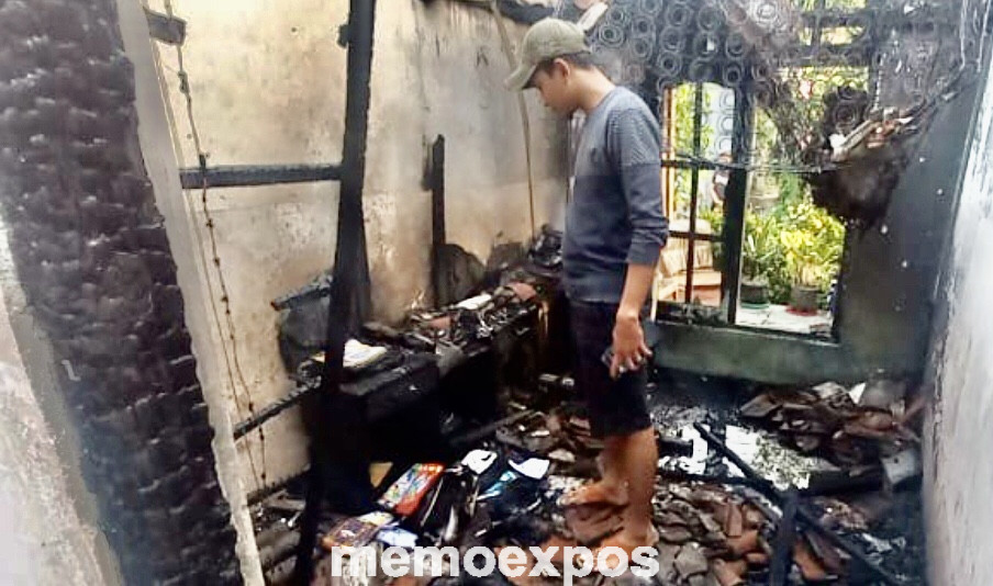 Korsleting Listrik, Rumah di Jombang Ludes Dilalap Si Jago&nbsp;Merah