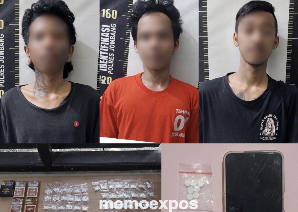 3 Pengedar Narkoba di Jombang Digulung Polisi, Ratusan Pil Koplo Disita